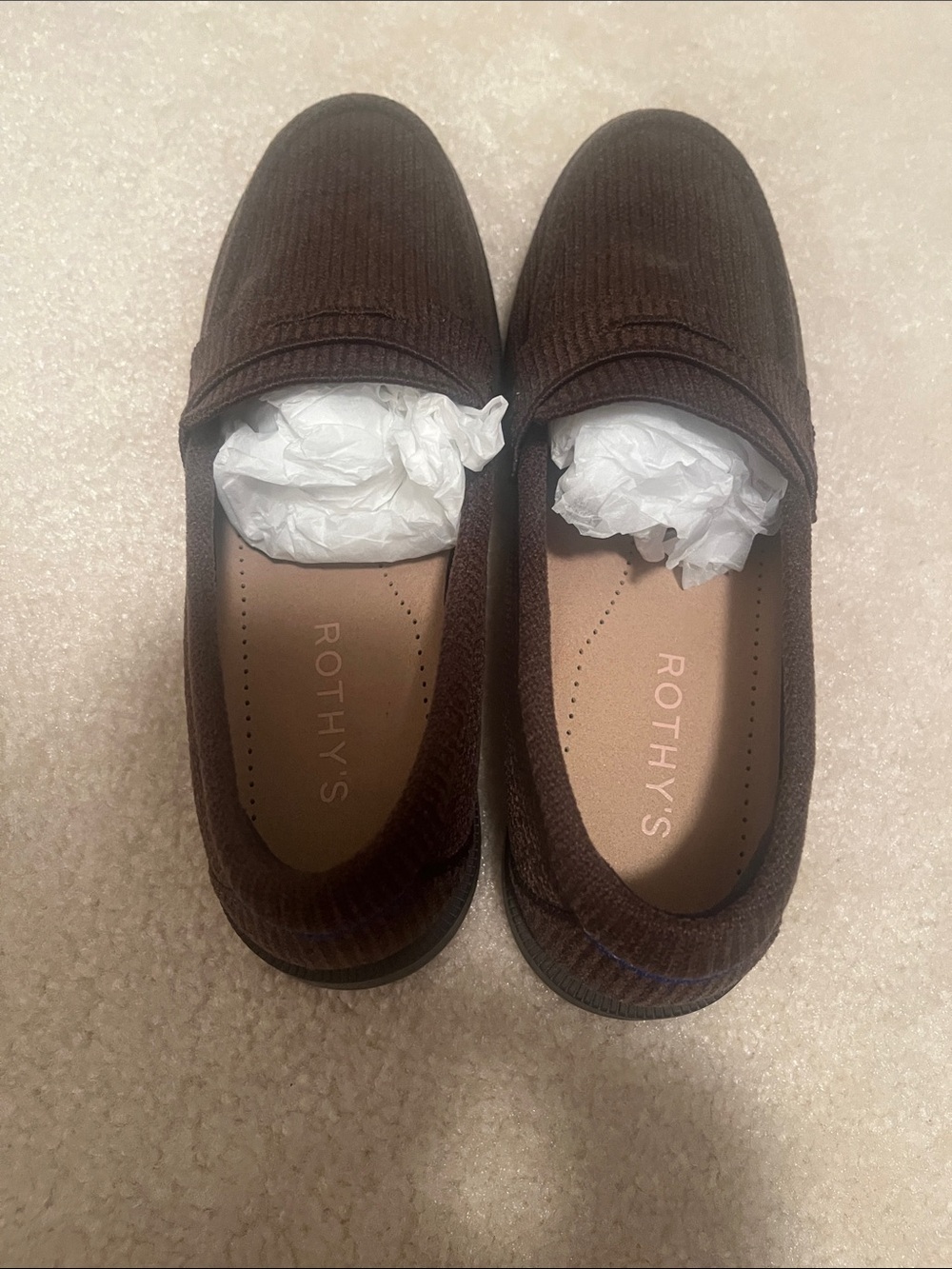 Rothy's ReVelvet Knit Women's Penny Loafers— dark brown - Picture 2 of 3